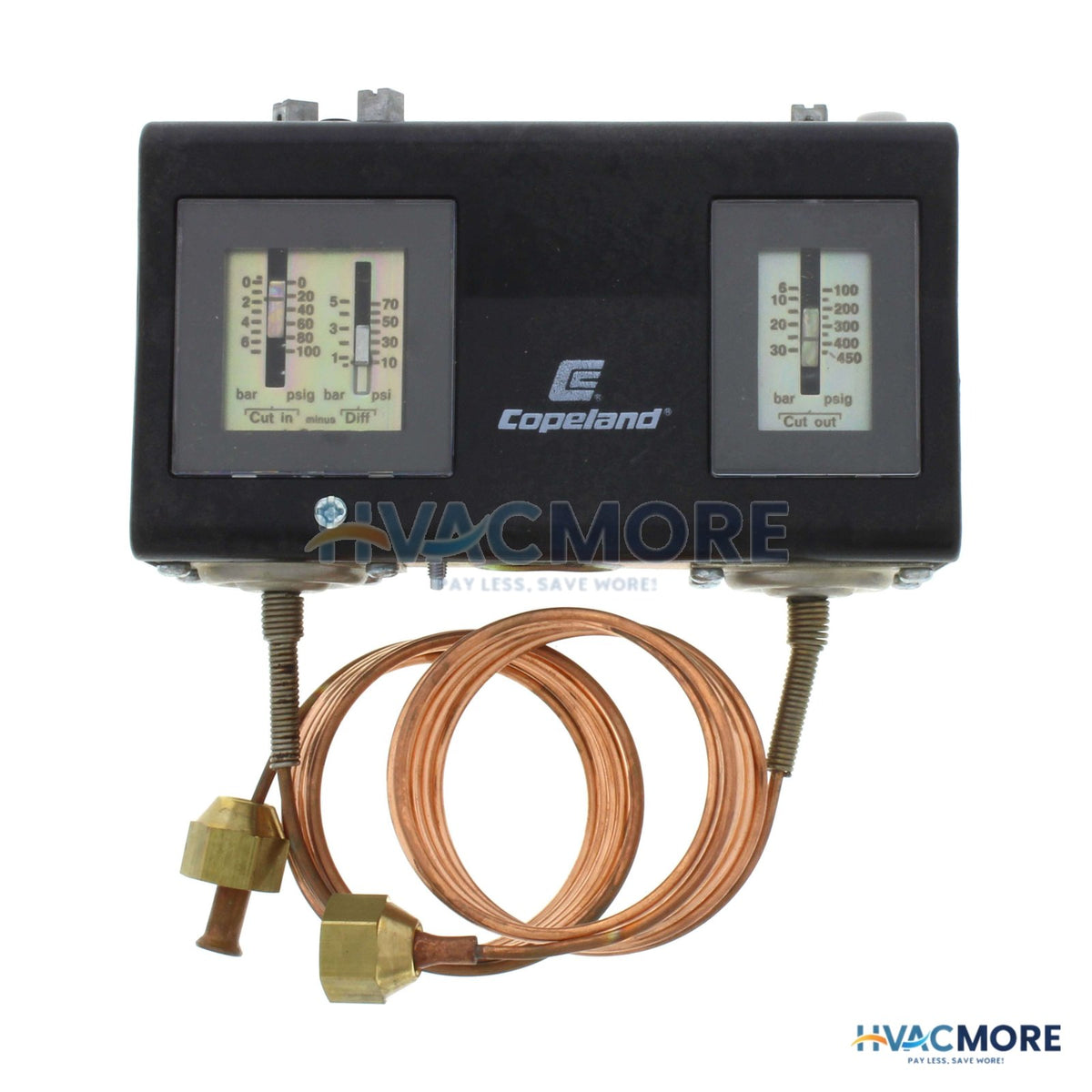 Copeland Dual Pressure Control - 48" Capillary W/ 1/4" Flare Nut 985-CP2M-7K