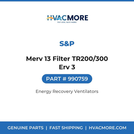 S&P Merv 13 Filter TR200/300 Erv 3 990759
