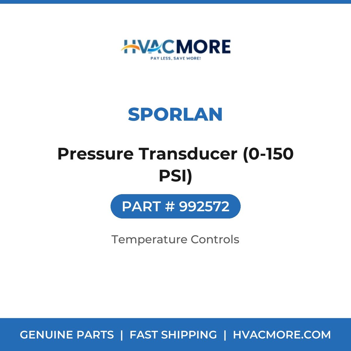 Sporlan Pressure Transducer (0-150 PSI) 992572