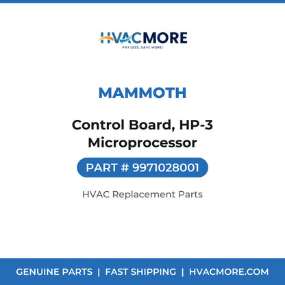 Mammoth Control Board, HP-3 Microprocessor 9971028001