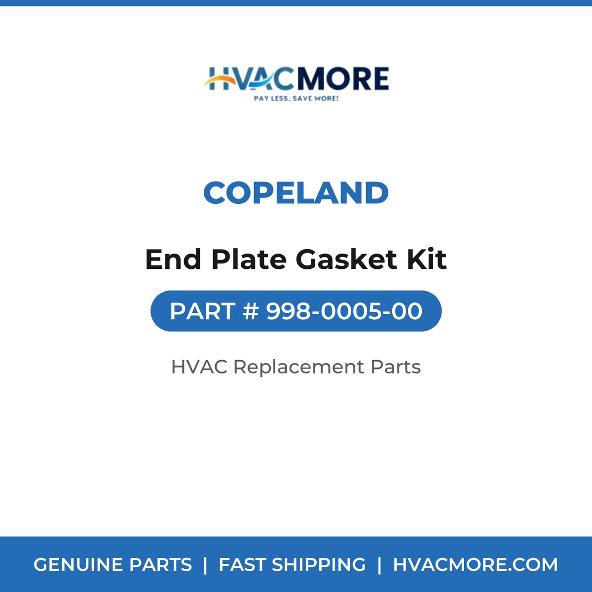 Copeland End Plate Gasket Kit 998-0005-00