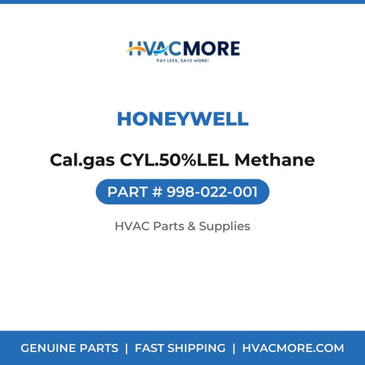 Honeywell Cal.gas CYL.50%LEL Methane 998-022-001