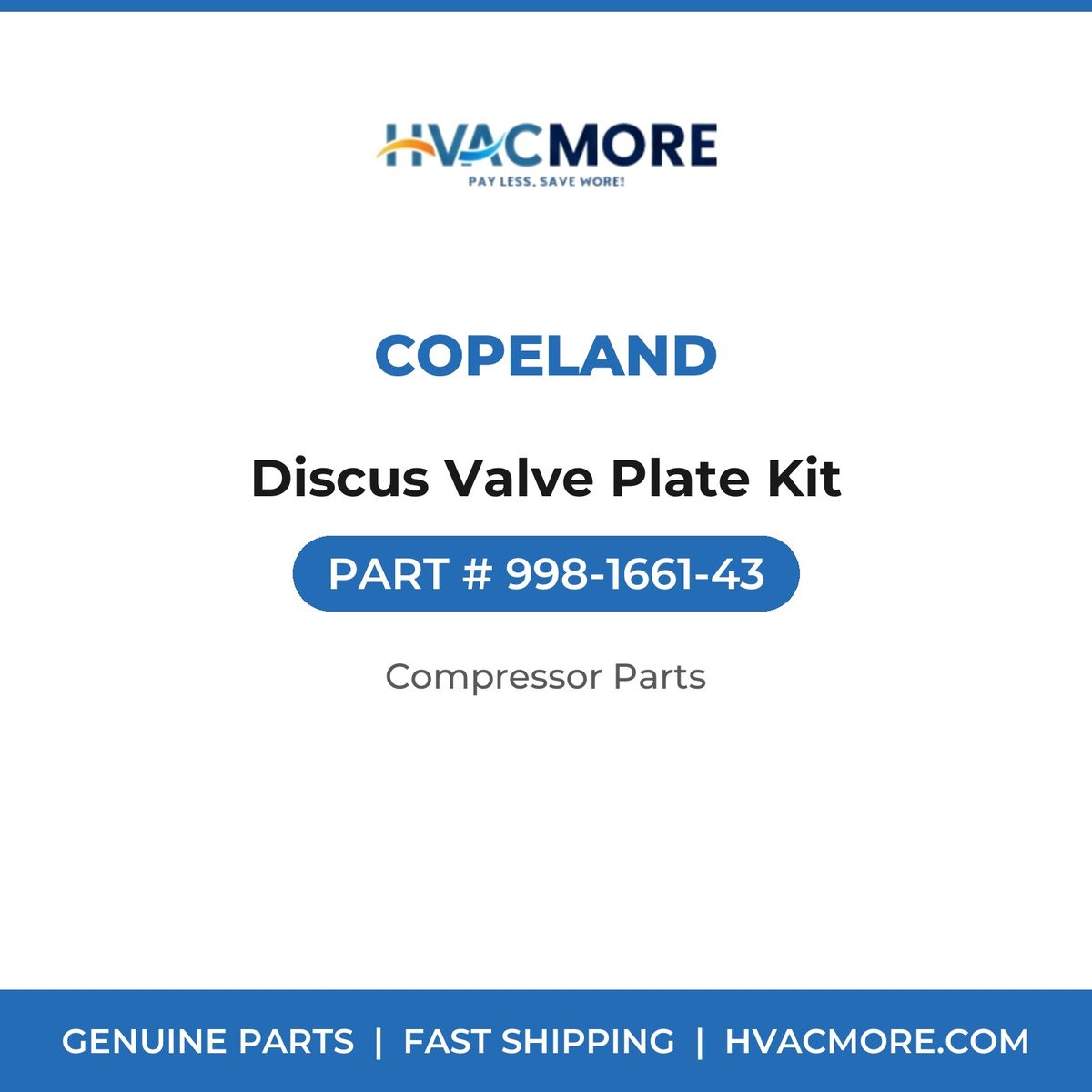 Copeland Discus Valve Plate Kit 998-1661-43