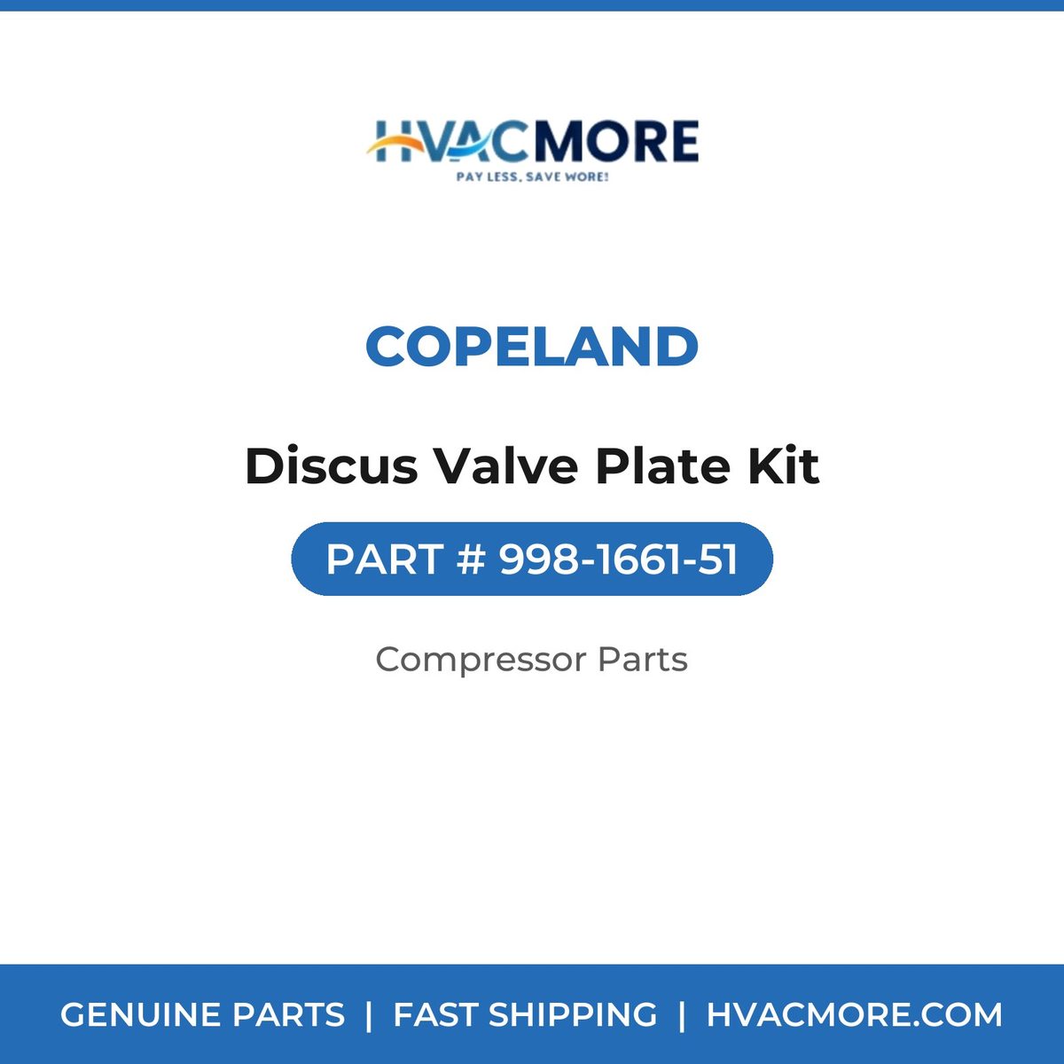 Copeland Discus Valve Plate Kit 998-1661-51
