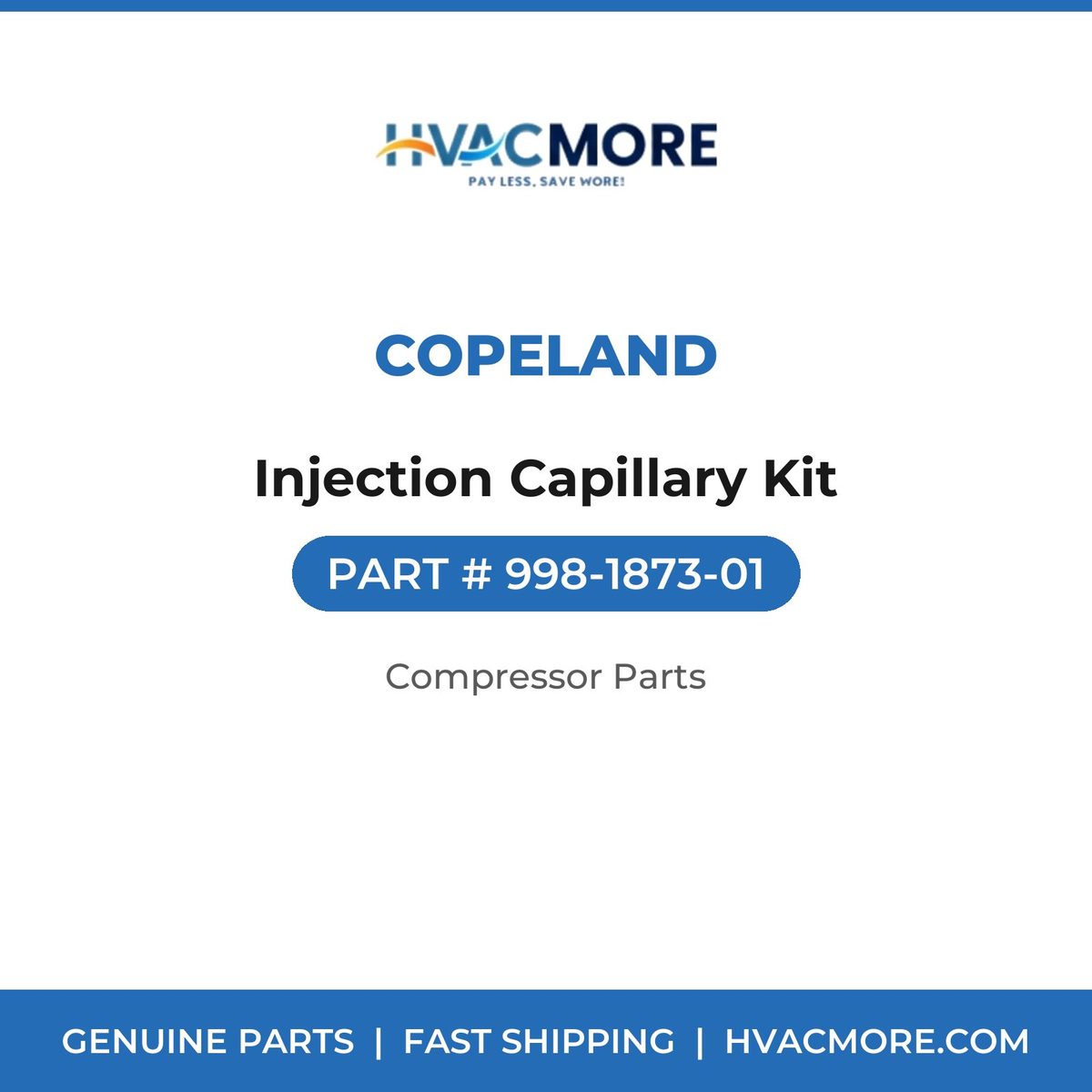 Copeland Injection Capillary Kit 998-1873-01