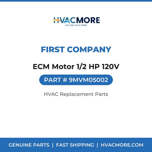First Company ECM Motor 1/2 HP 120V 9MVM05002