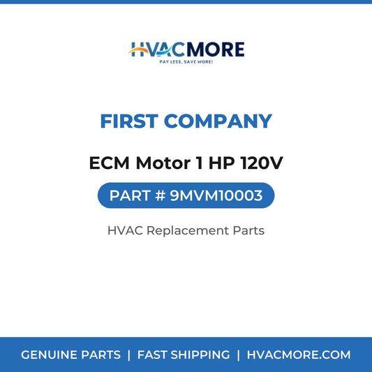 First Company ECM Motor 1 HP 120V 9MVM10003