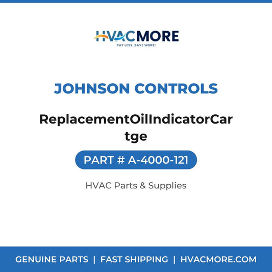 Johnson Controls ReplacementOilIndicatorCartge A-4000-121