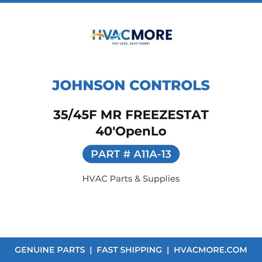Johnson Controls 35/45F MR FREEZESTAT 40'OpenLo A11A-13