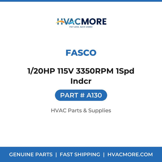 Fasco 1/20HP 115V 3350RPM 1Spd Indcr A130