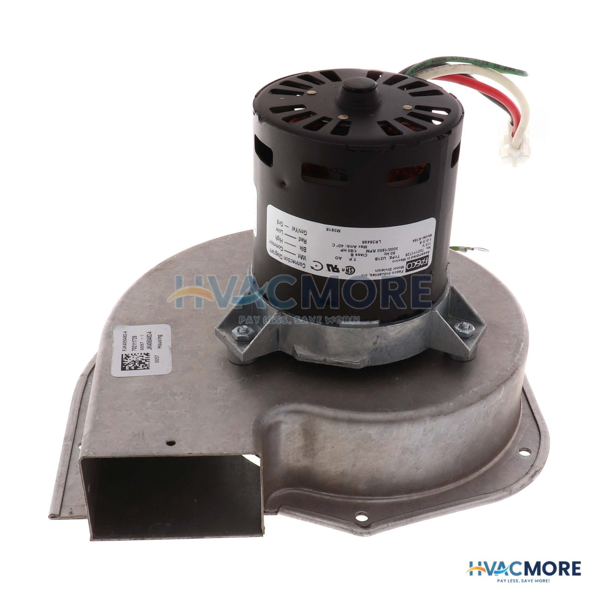 Fasco 2-SPEED 3000 - 1950 RPM 1/80 HP Trane Inducer Motor (115V) A194