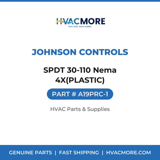 Johnson Controls SPDT 30-110 Nema 4X(PLASTIC) A19PRC-1
