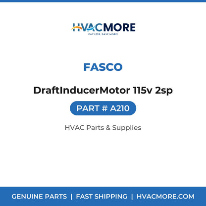 Fasco DraftInducerMotor 115v 2sp A210