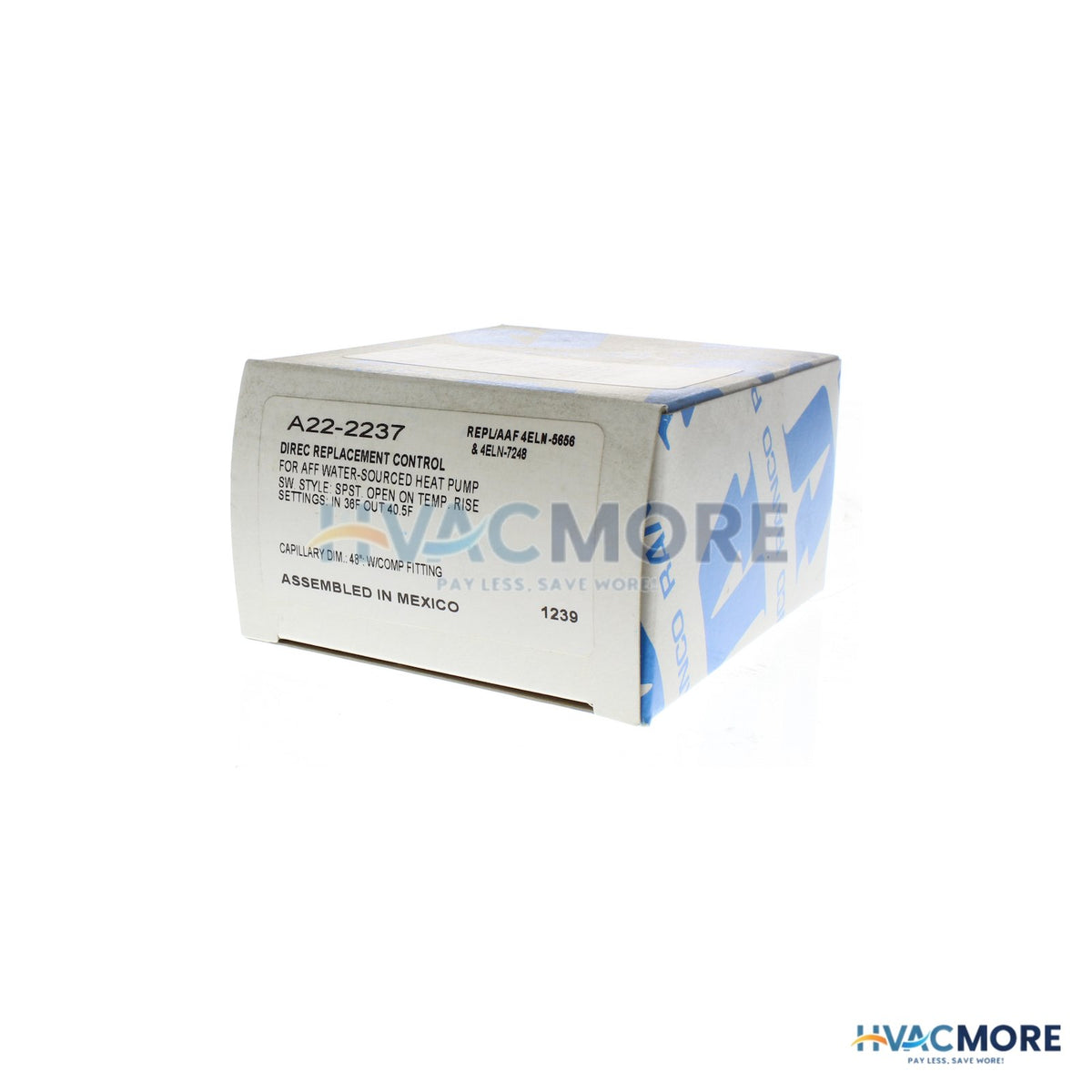 Ranco Freezestat Control W/ 48" Capillary (36°-41°F) A22-2237