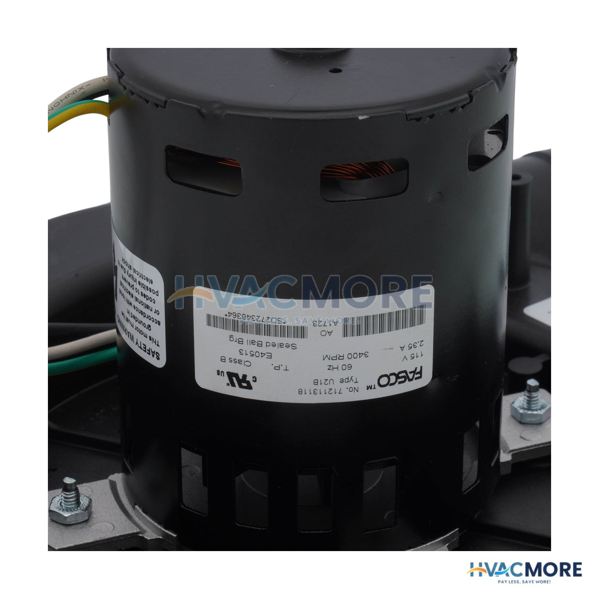 Fasco 1 Speed 3400 RPM Draft Inducer Blower Motor (115V) A249
