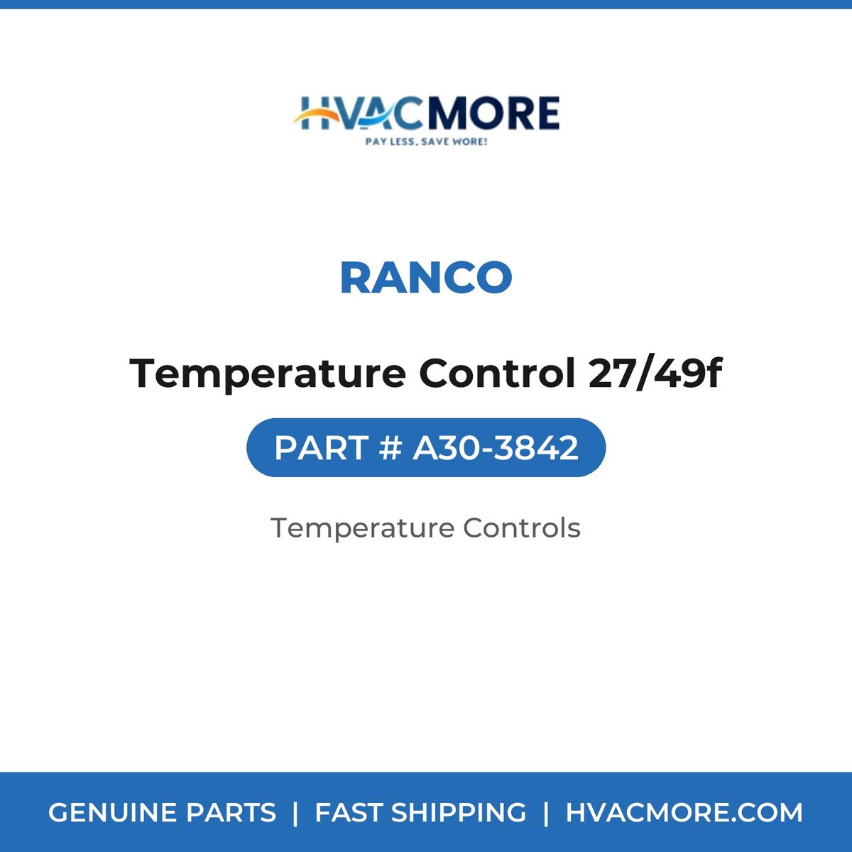 Ranco Temperature Control 27/49f A30-3842