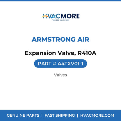 Armstrong Air Expansion Valve, R410A A4TXV01-1