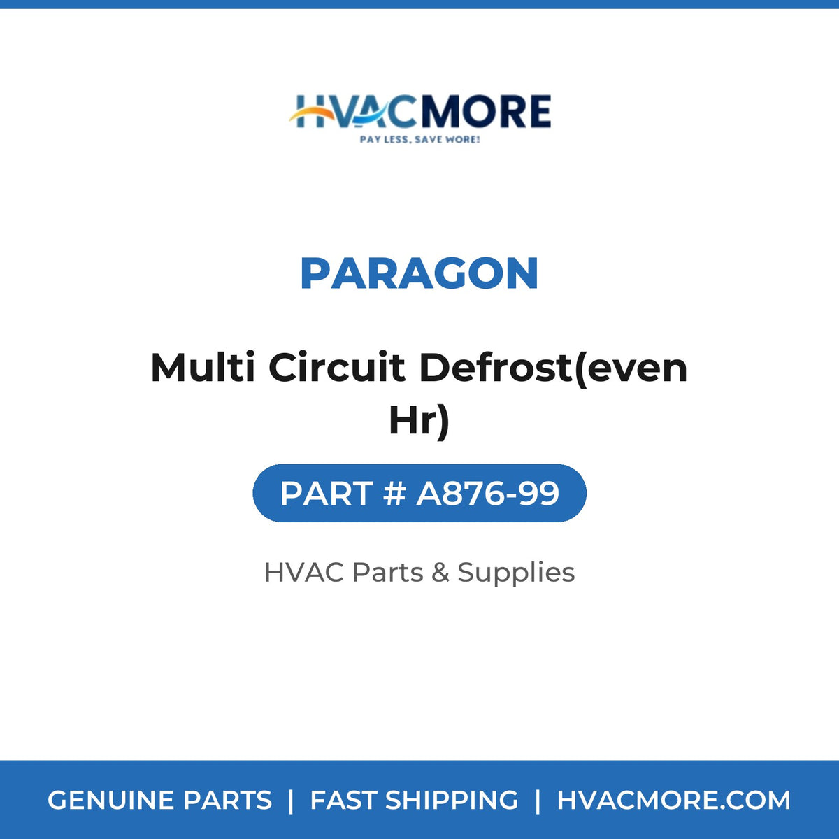 Paragon Multi Circuit Defrost(even Hr) A876-99