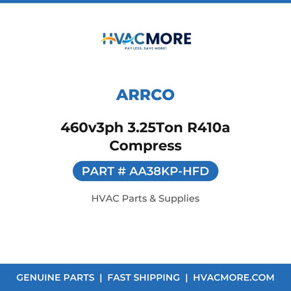 Arrco 460v3ph 3.25Ton R410a Compress AA38KP-HFD