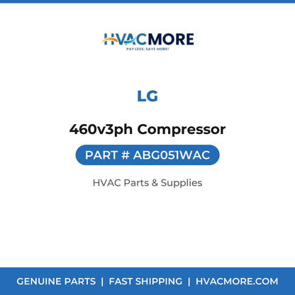 LG 460v3ph Compressor ABG051WAC