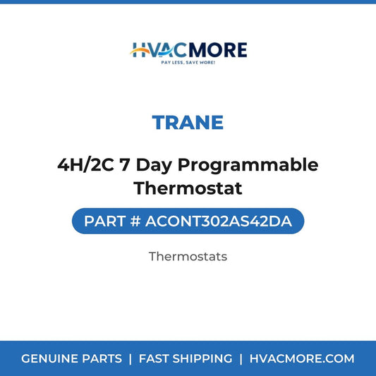 Trane 4H/2C 7 Day Programmable Thermostat ACONT302AS42DA