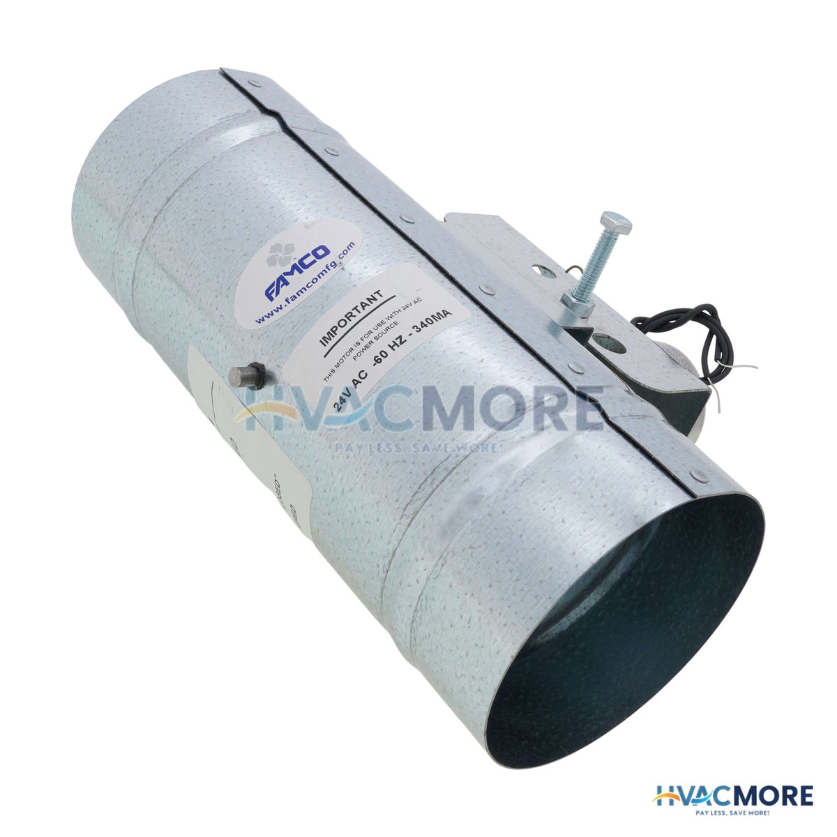Fantech 4" Normally Closed<br>Shut-off Damper<br>with Motor (24V) ADC4