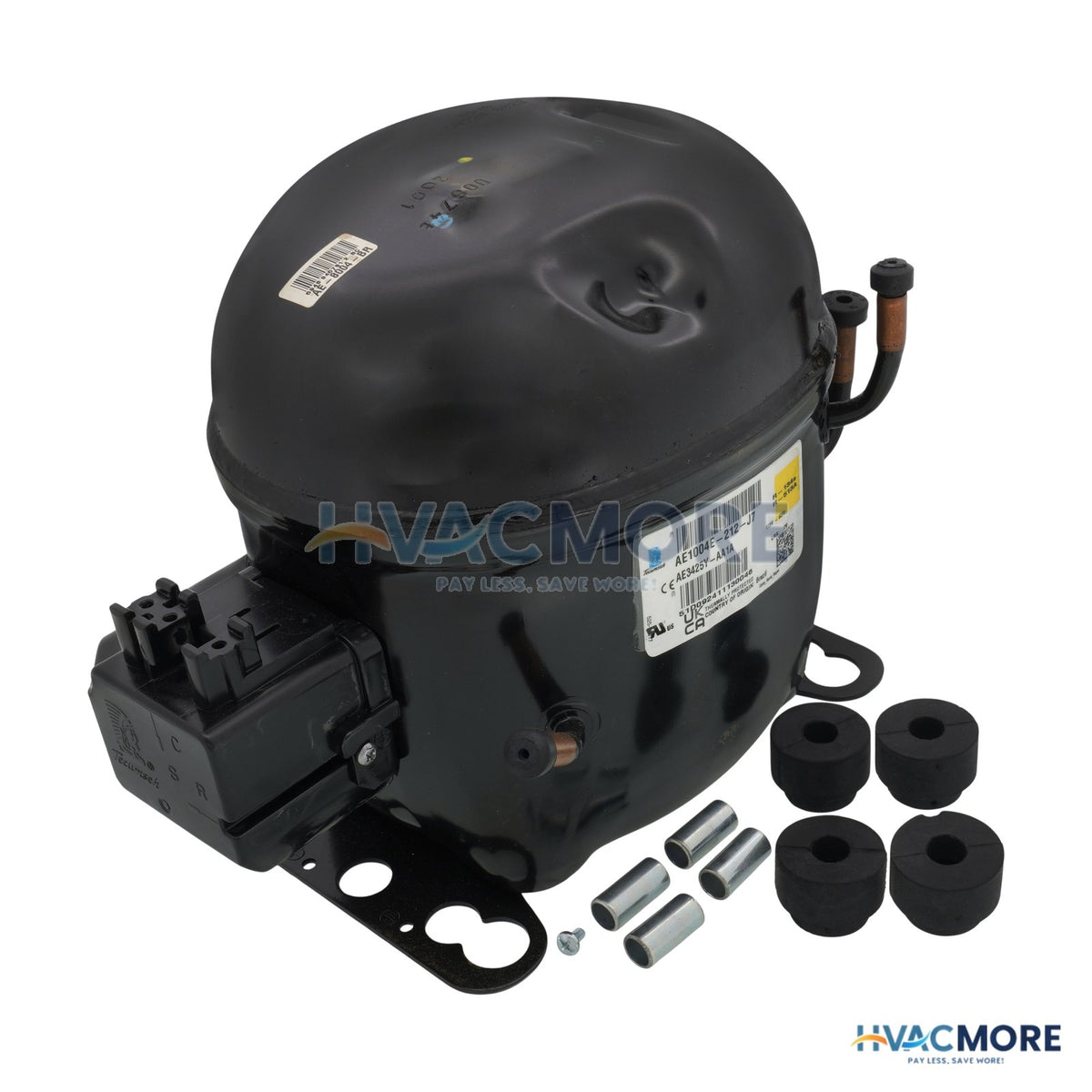 Tecumseh 115V 1PH 2852 BTU R134A Compressor AE1004E-212-J7