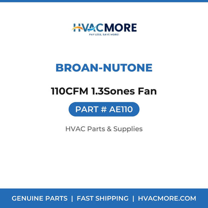 Broan-NuTone 110CFM 1.3Sones Fan AE110
