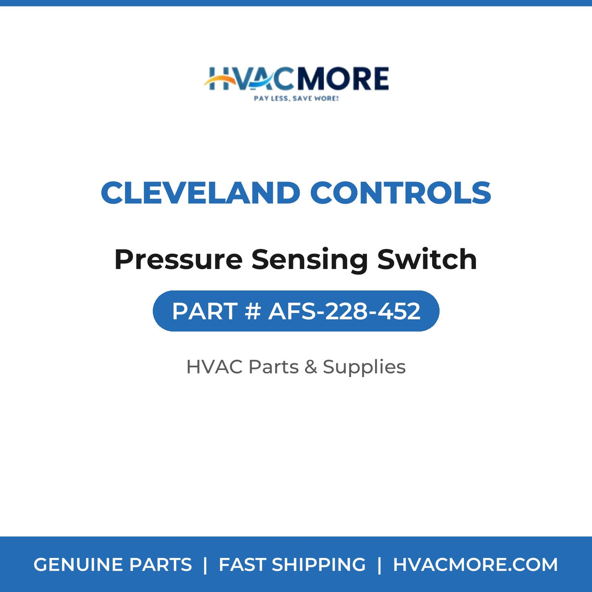 Cleveland Controls Pressure Sensing Switch AFS-228-452