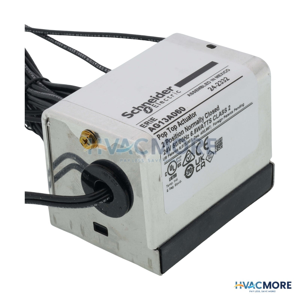 Erie 24V Normally Closed Actuator W/ 96" Leads AG13A060