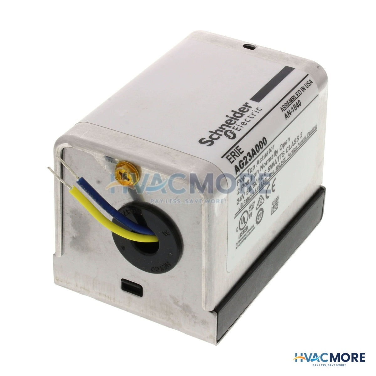 Erie 24V PopTop 2 Position, Normally Open, General Temp, SR Actuator AG23A000
