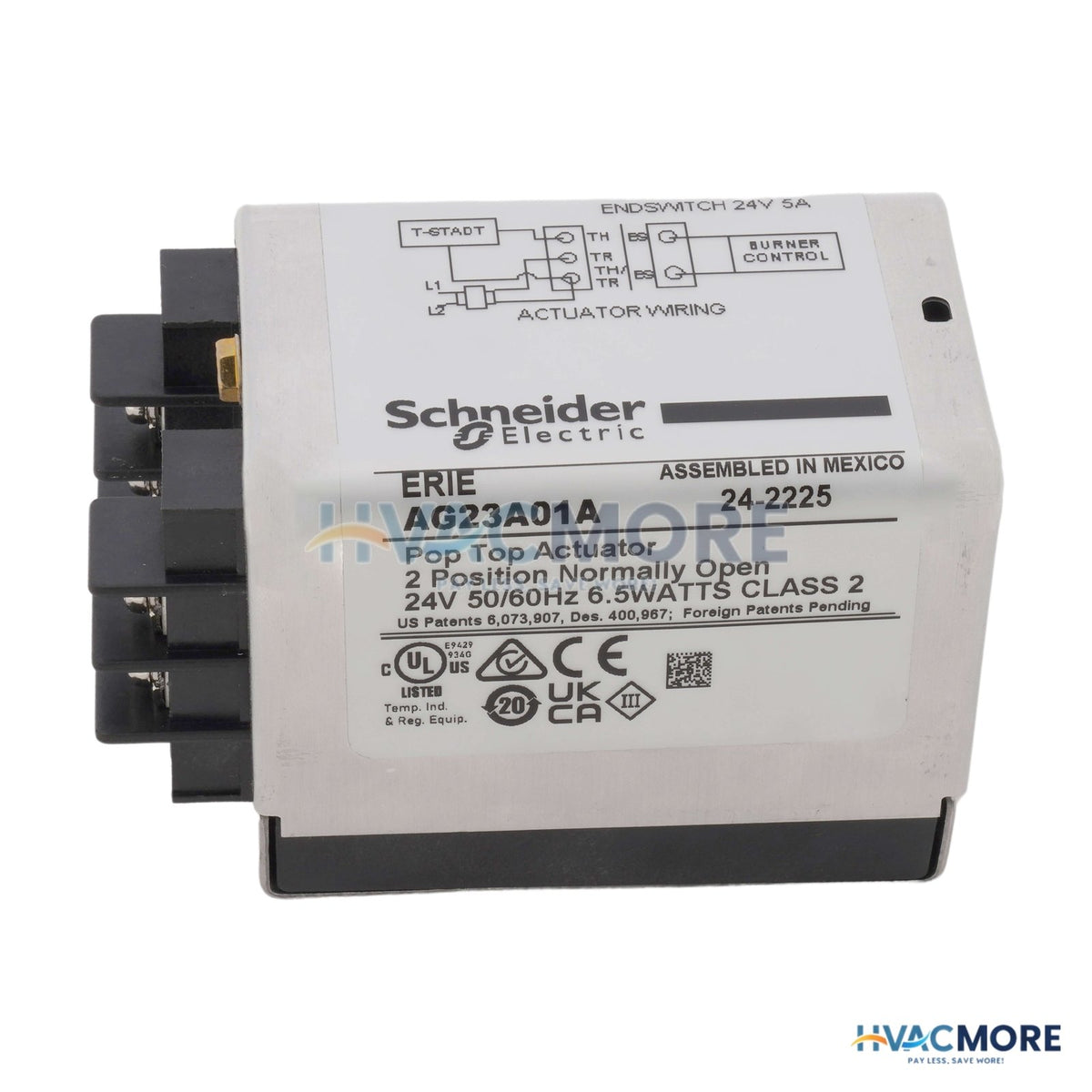Erie 24V Normally Open Actuator W/ Terminal Block & End Switch AG23A01A