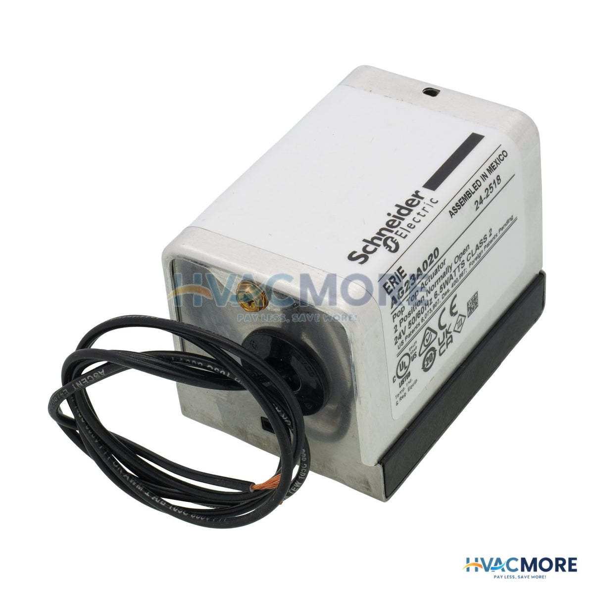 Erie 24V Normally Open Actuator W/ 18" Leads AG23A020