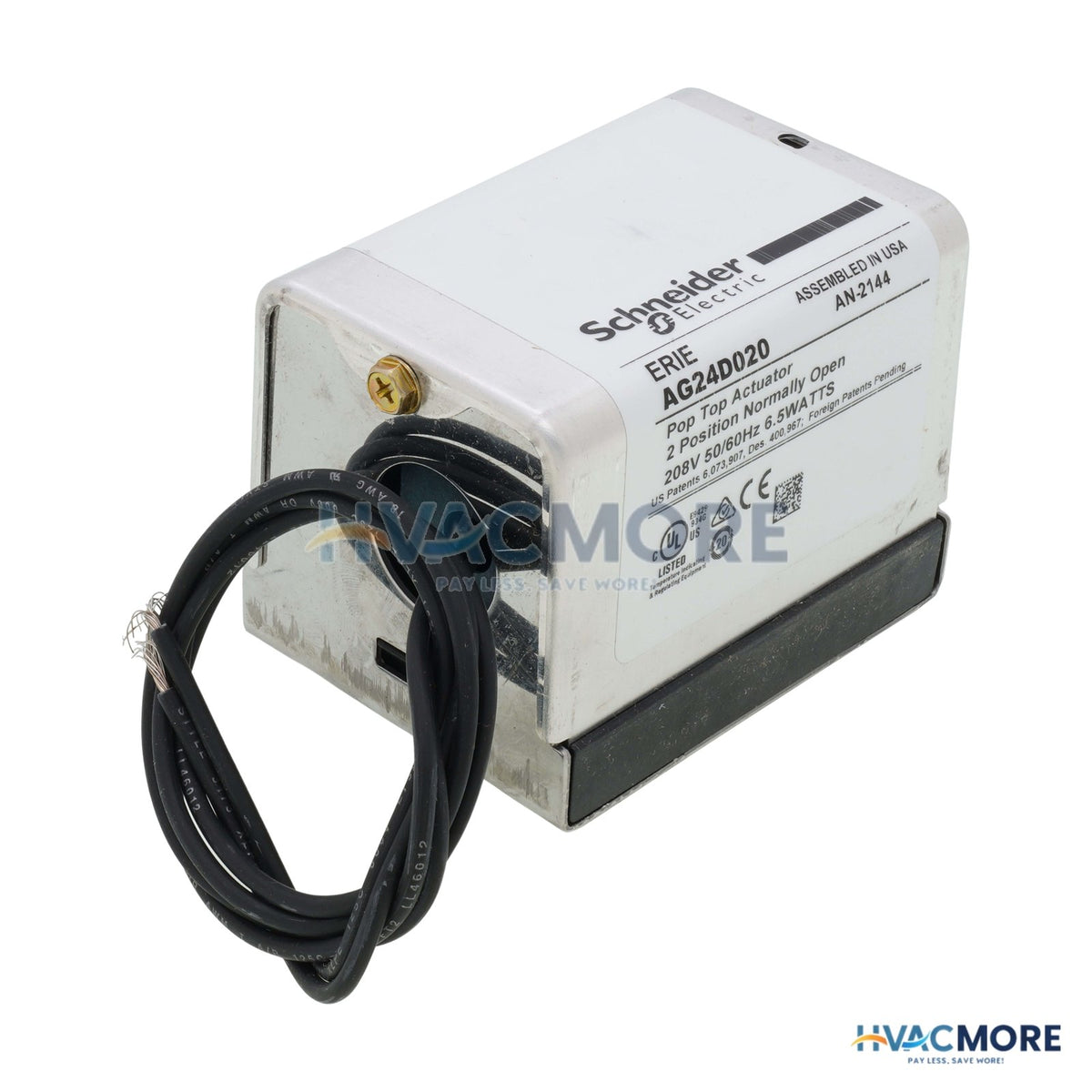 Erie 208V Normally Open High Temp Actuator W/ 18" Leads AG24D020