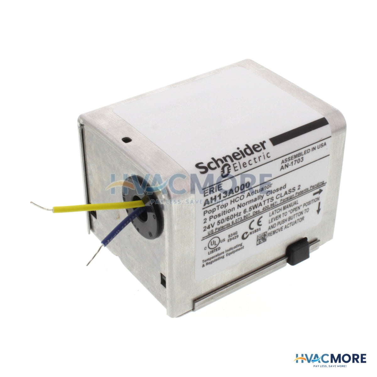 Erie 24V Normally Closed Actuator W/ 6" Motor Wires AH13A000