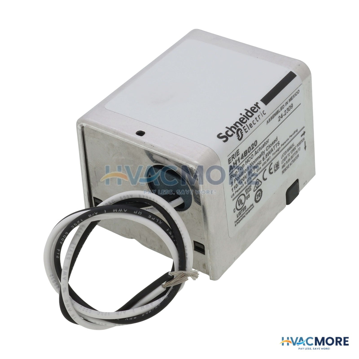 Erie 120V Normally Closed High Temp Actuator W/ 18" Leads AH14B020