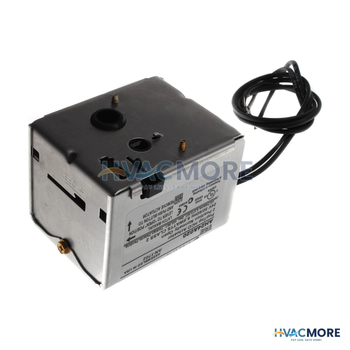 Erie 24V Normally Open High Temp Actuator W/ 18" Leads AH24A020