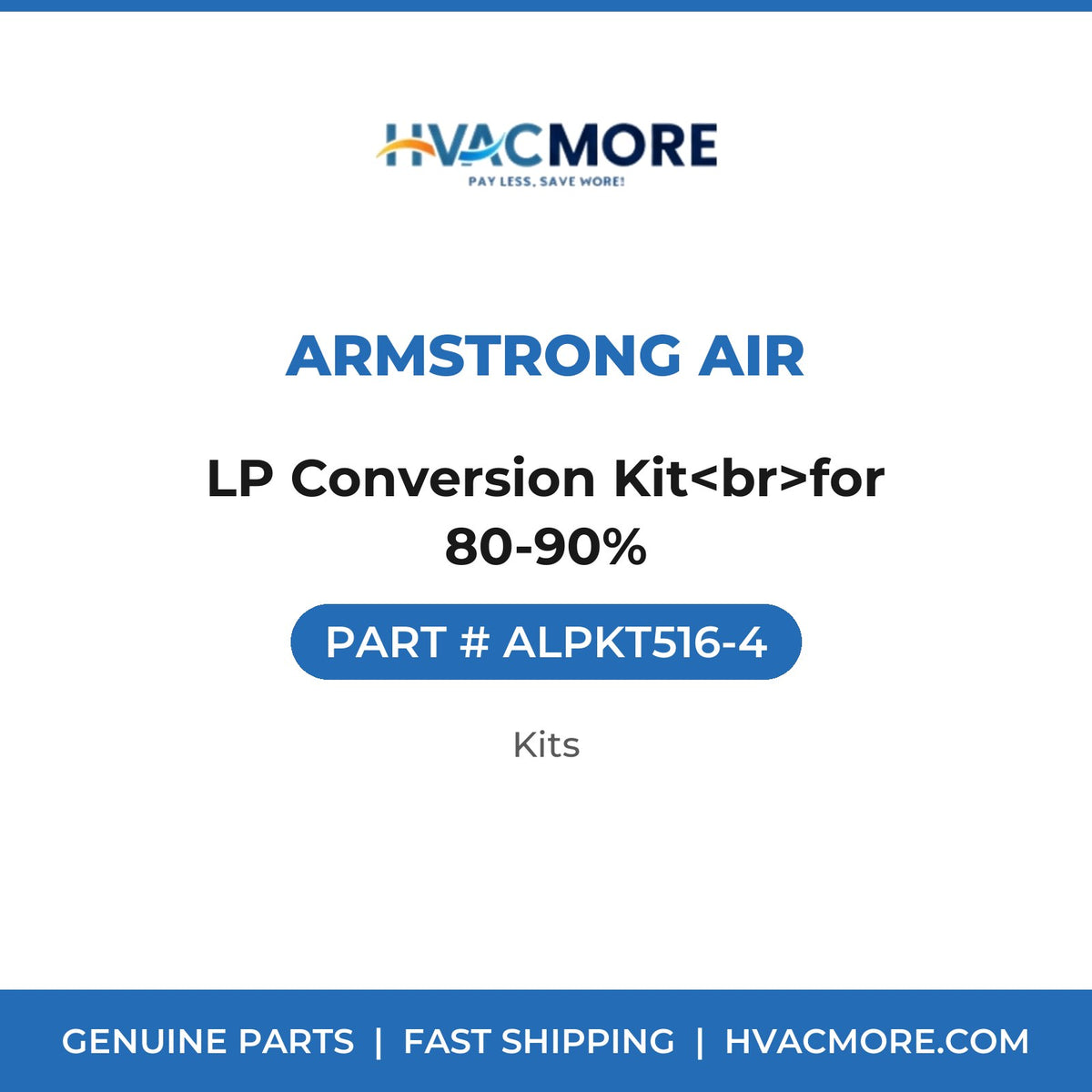 Armstrong Air LP Conversion Kit<br>for 80-90% ALPKT516-4