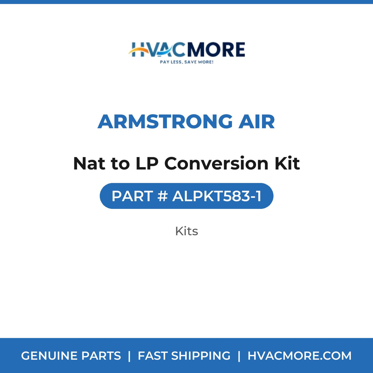 Armstrong Air Nat to LP Conversion Kit ALPKT583-1