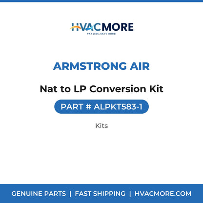 Armstrong Air Nat to LP Conversion Kit ALPKT583-1