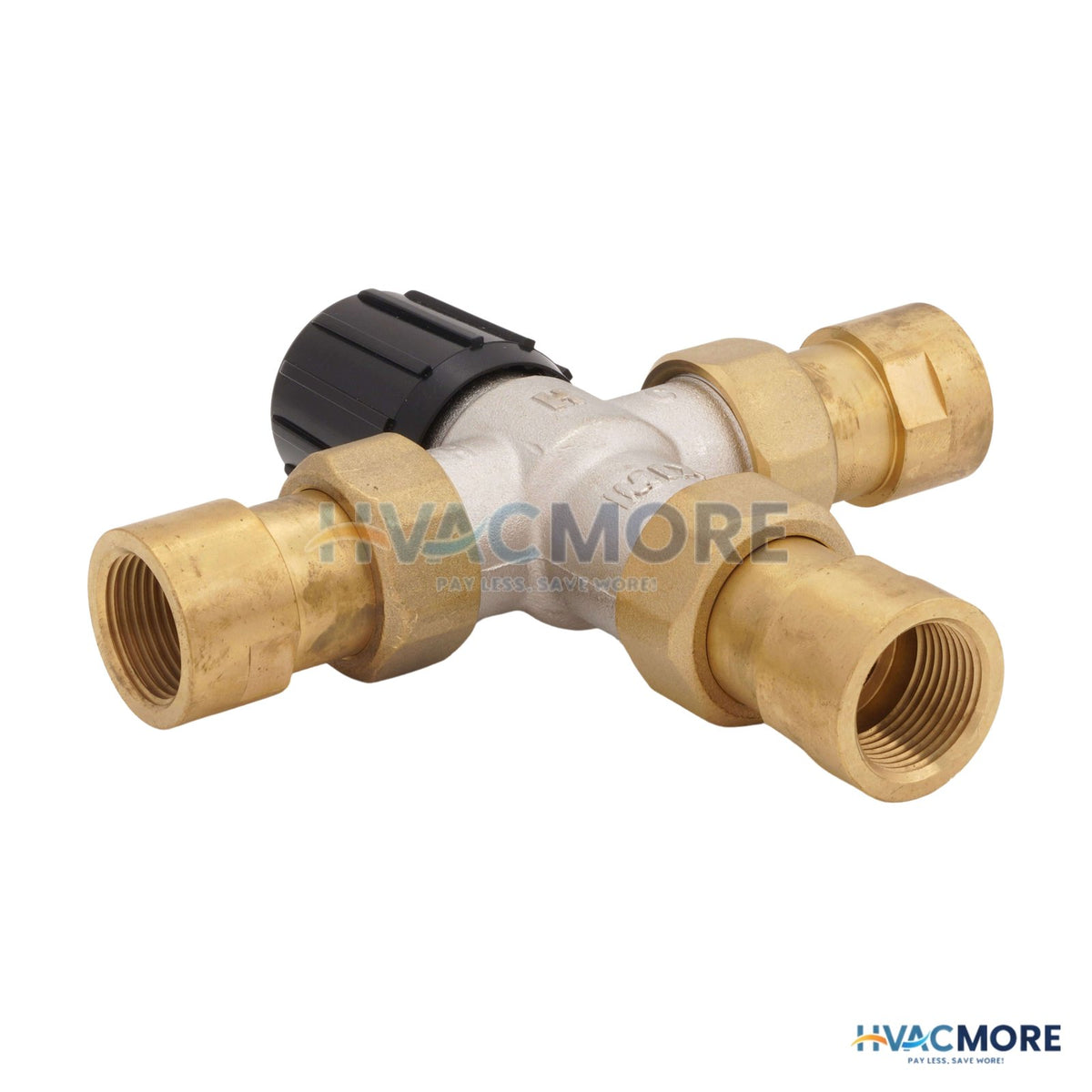 Resideo Braukmann 3/4" NPT Union Mixing Valve (Heating Only) AM101R-UT-1
