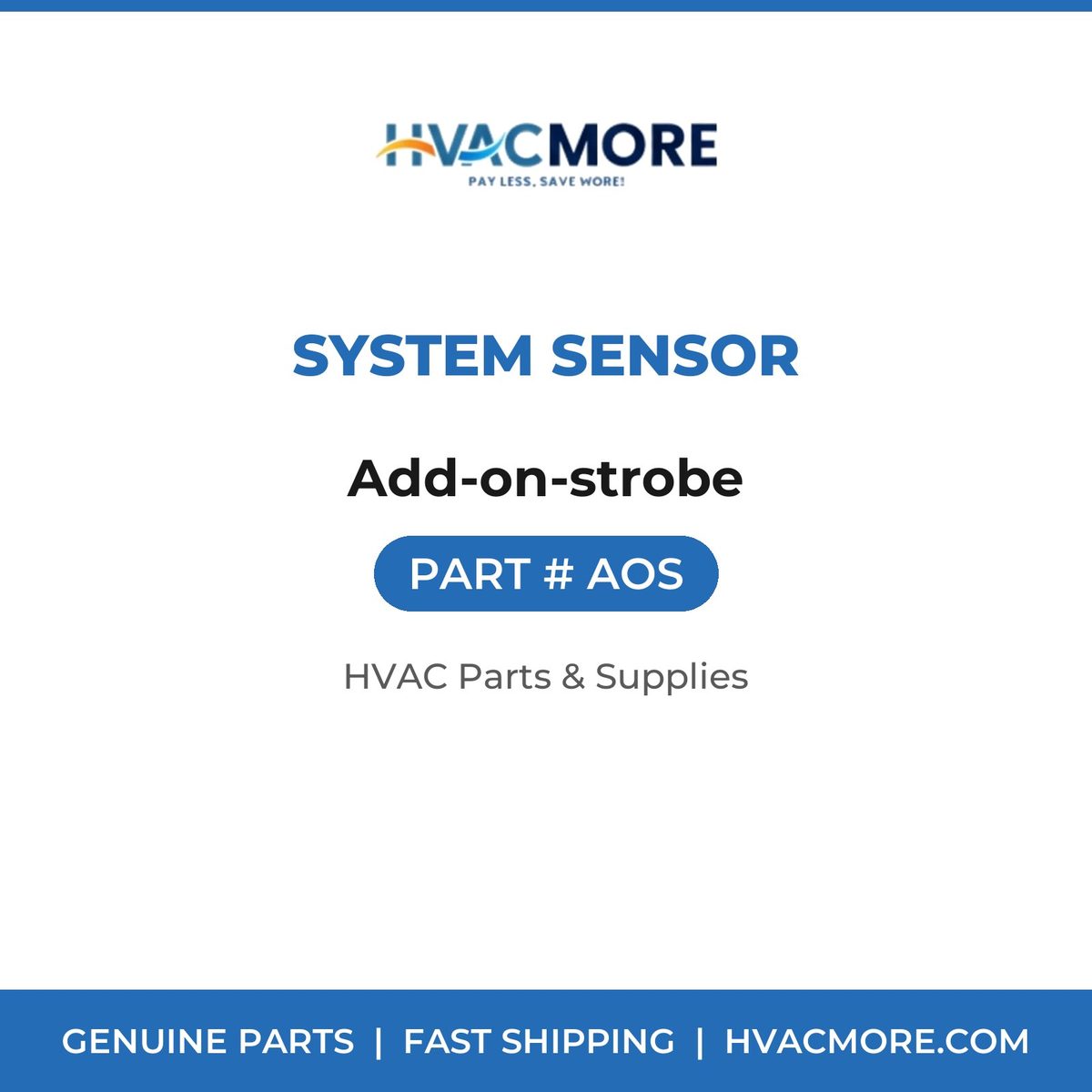 System Sensor Add-on-strobe AOS