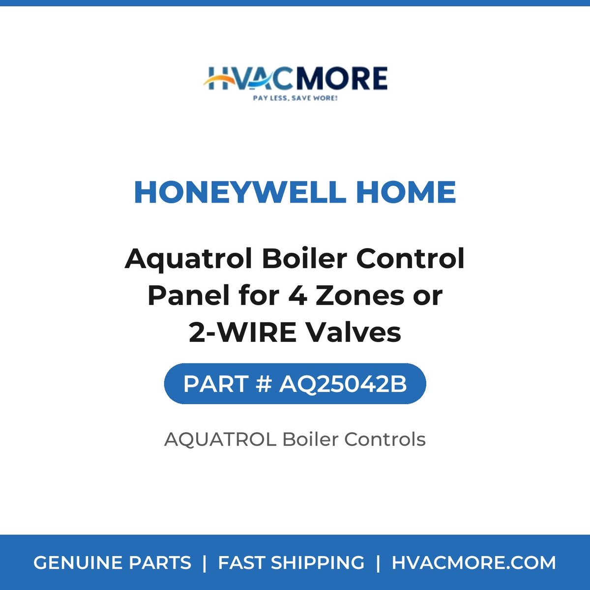 Honeywell Home Aquatrol Boiler Control Panel for 4 Zones or 2-WIRE Valves AQ25042B