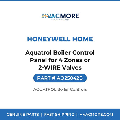 Honeywell Home Aquatrol Boiler Control Panel for 4 Zones or 2-WIRE Valves AQ25042B