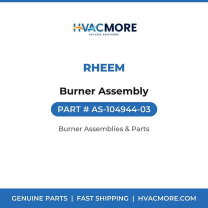 Rheem Burner Assembly AS-104944-03