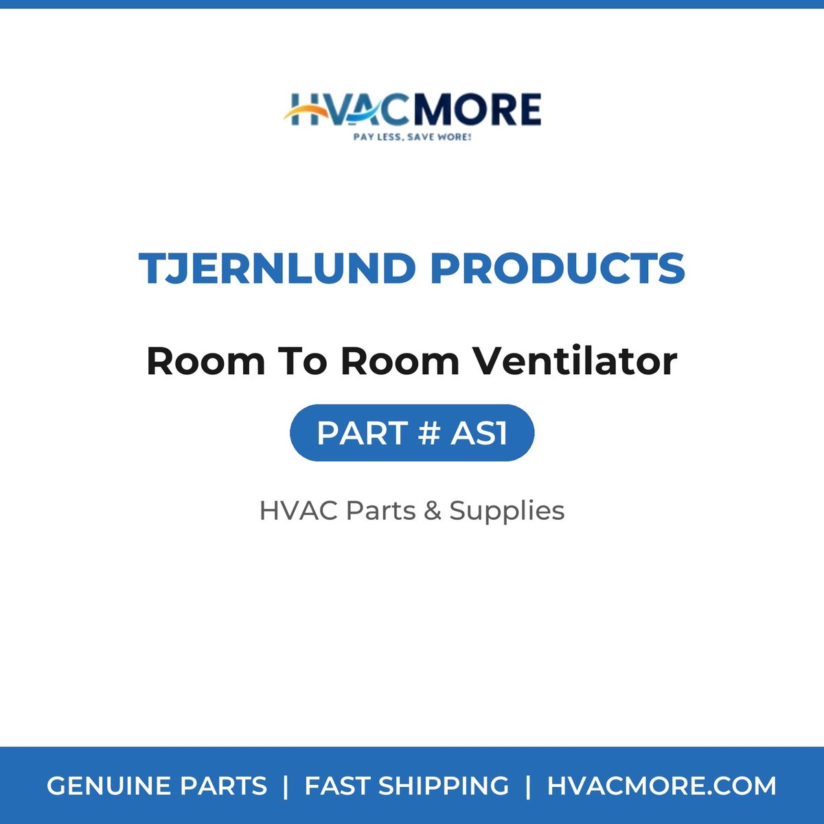Tjernlund Products Room To Room Ventilator AS1