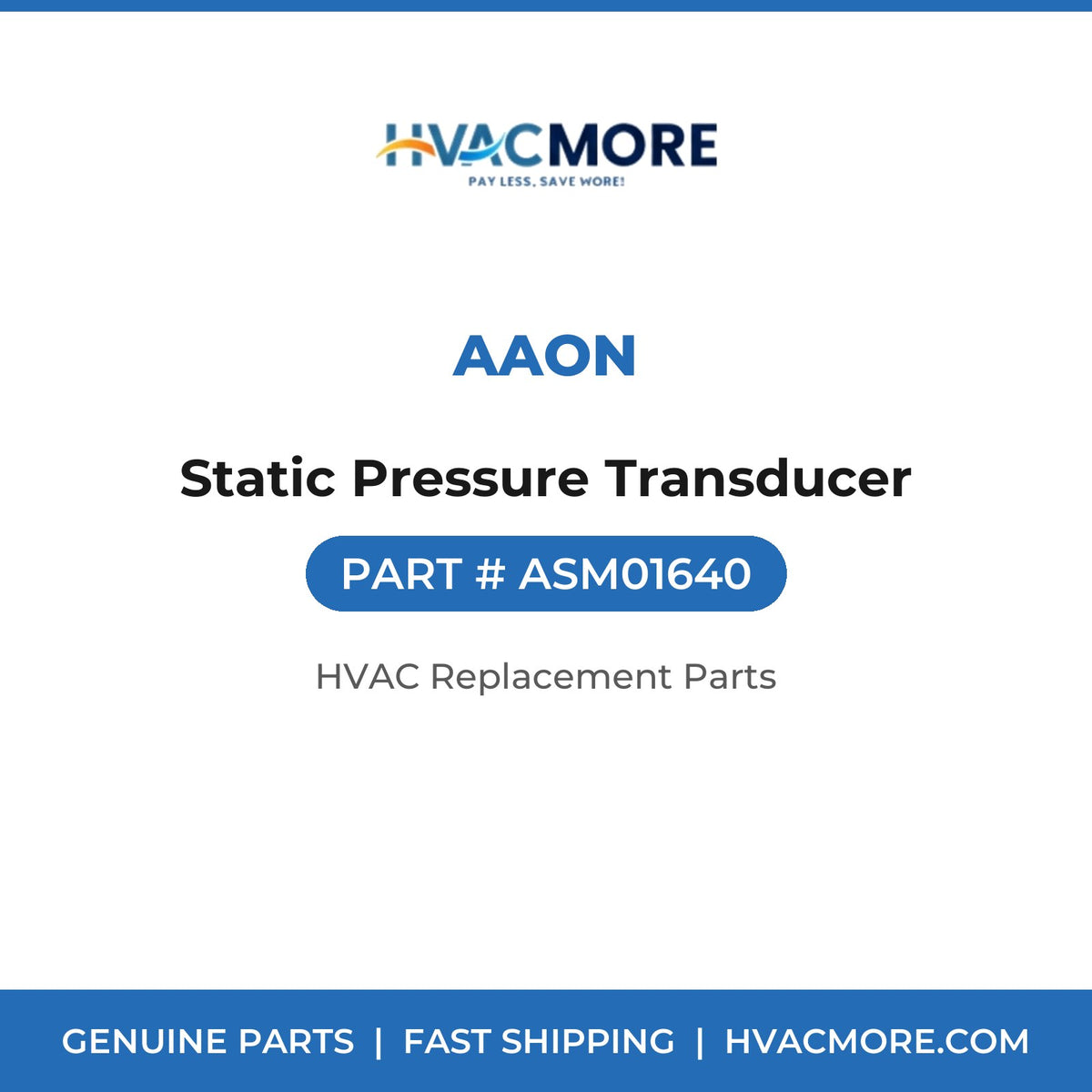 AAON Static Pressure Transducer ASM01640