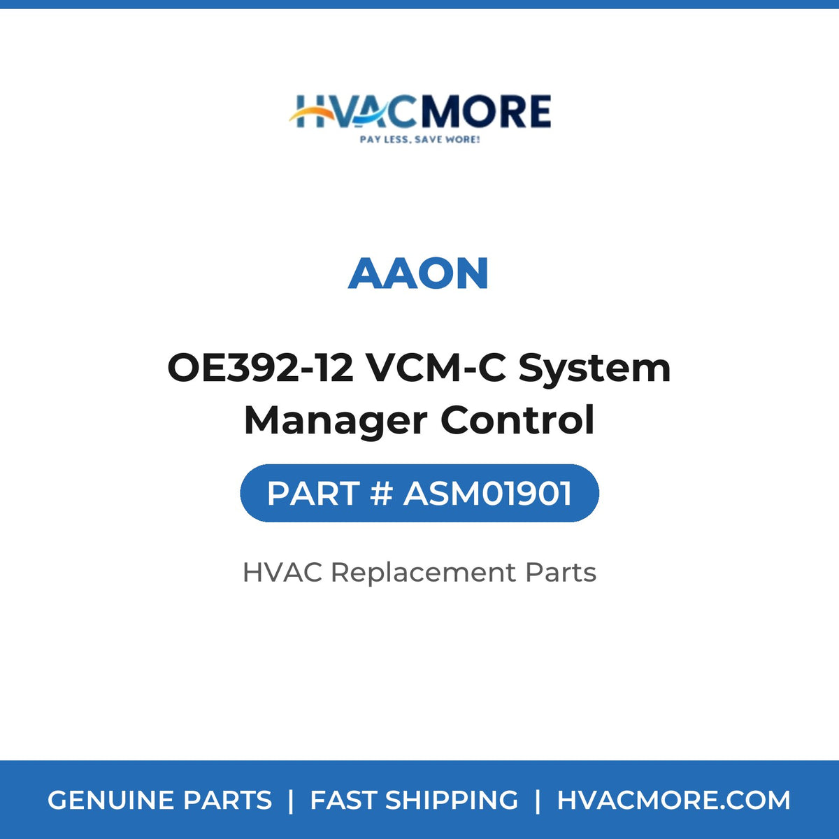 AAON OE392-12 VCM-C System Manager Control ASM01901