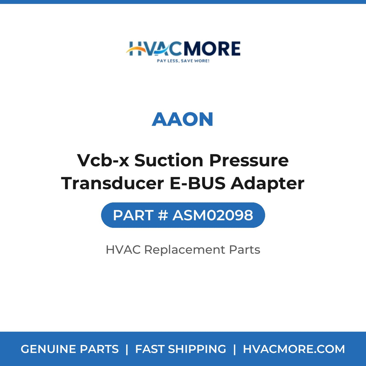 AAON Vcb-x Suction Pressure Transducer E-BUS Adapter ASM02098