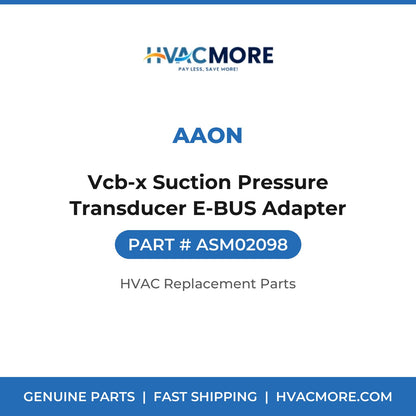 AAON Vcb-x Suction Pressure Transducer E-BUS Adapter ASM02098